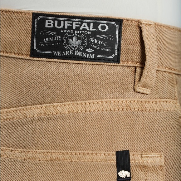 NWT Buffalo David Bitton High Rise Wide Leg Addie Women's Pants, Almond Beige - Picture 4 of 6